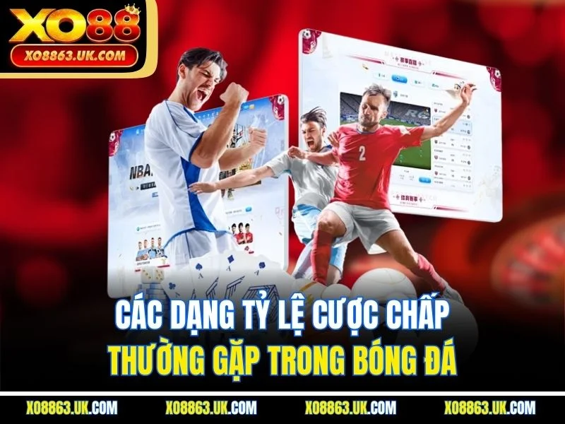 Các dạng tỷ lệ cược chấp thường gặp trong bóng đá